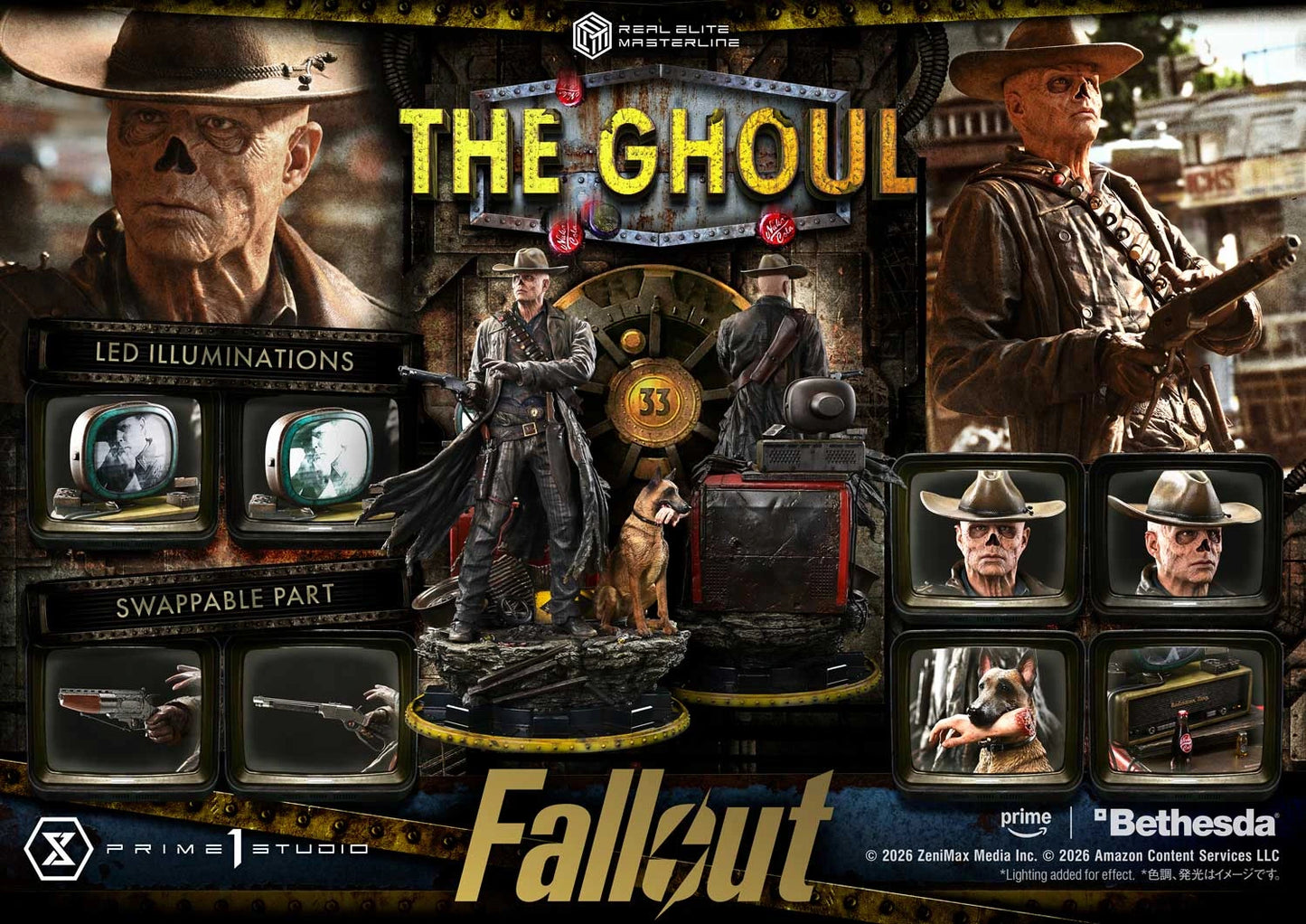 Preventa Resina The Ghoul Figura Fallout Prime 1 (Licencia) Estudio