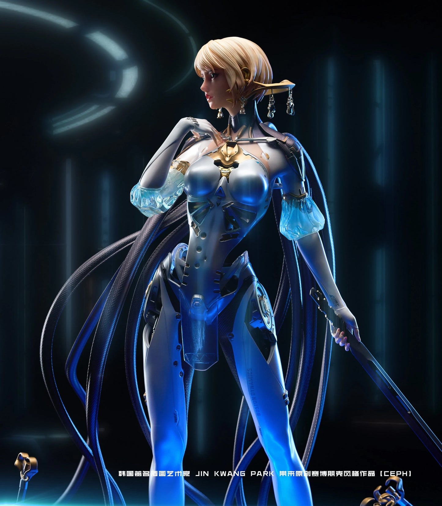 Preventa Resina Lady Mechanical Figura Original Series Yi Ci Fang & Polaris (Licencia) Estudio