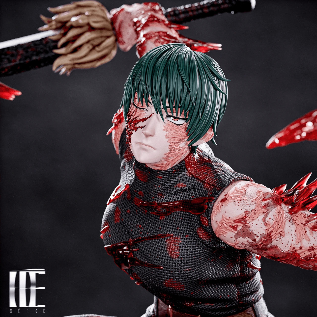 Preventa Resina Zenin Maki Figura Jujutsu Kaisen Héroe Collectibles Estudio