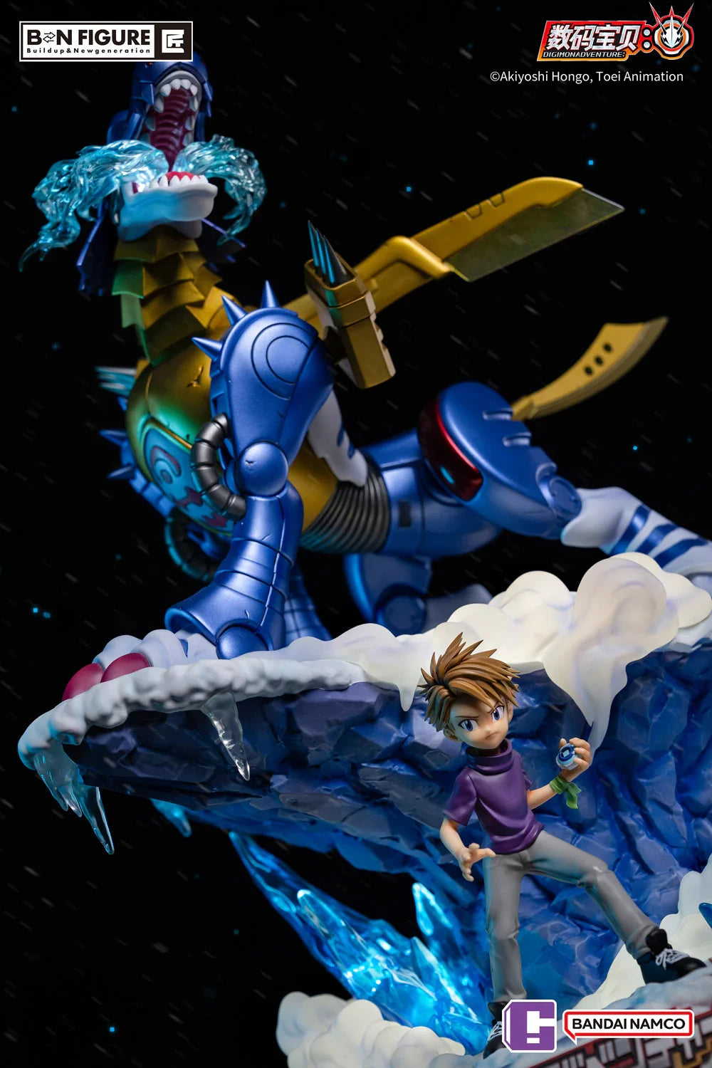 Preventa Resina Ishida Yamato & Metal Garurumon Figura Digimon Adventure Bandai Namco (Licencia) Estudio
