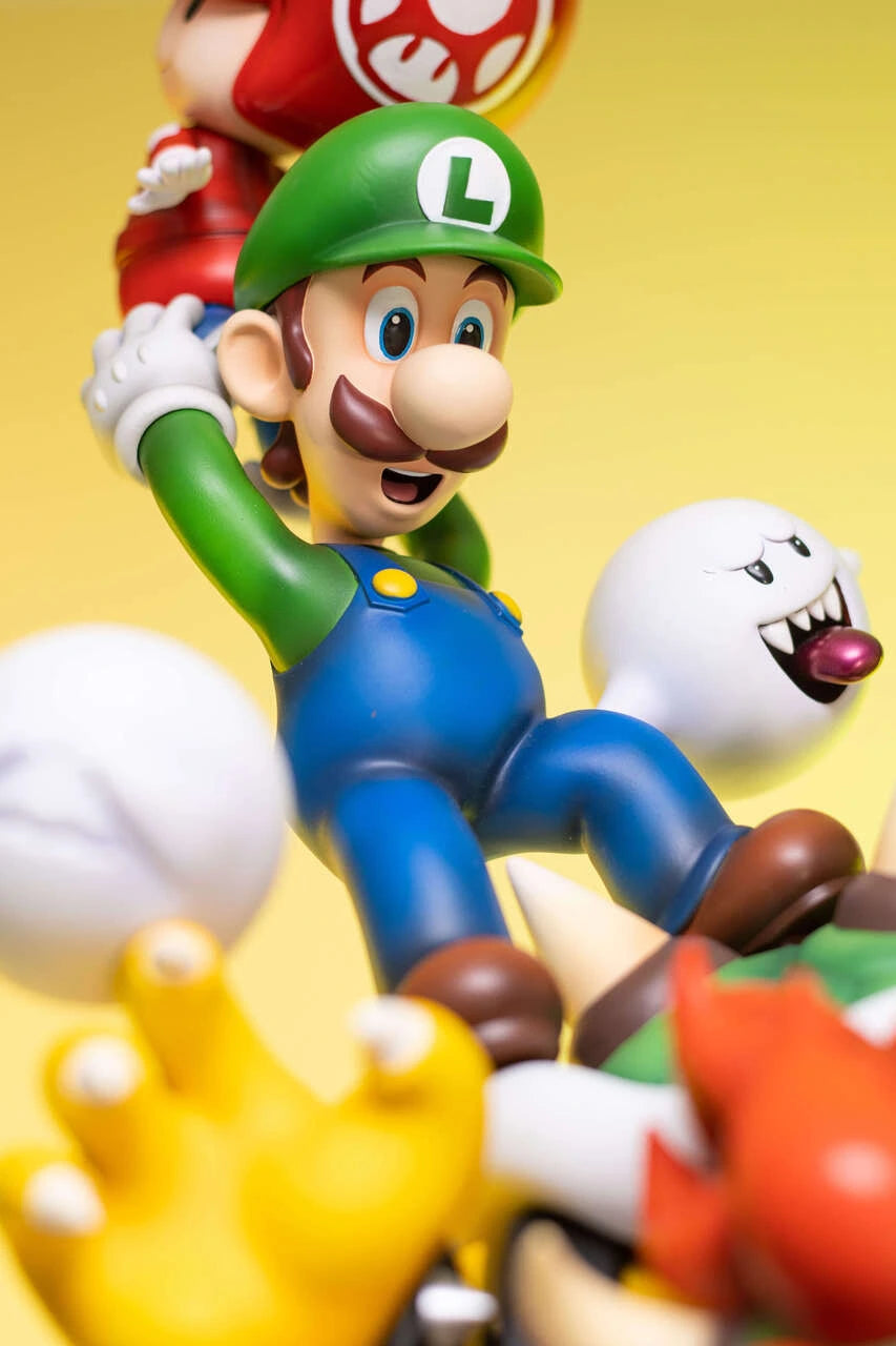 Preventa Resina Mario Family Figura Super Mario Bros T Estudio