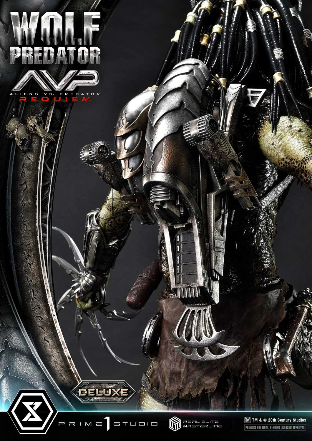 Preventa Resina Wolf Predator Figura Aliens vs Predator: Requiem Prime 1 (Licencia) Deluxe Estudio