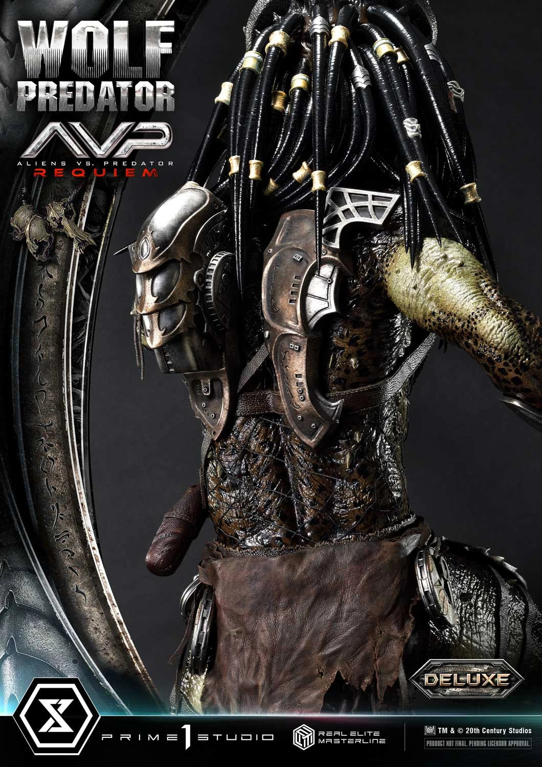 Preventa Resina Wolf Predator Figura Aliens vs Predator: Requiem Prime 1 (Licencia) Deluxe Estudio