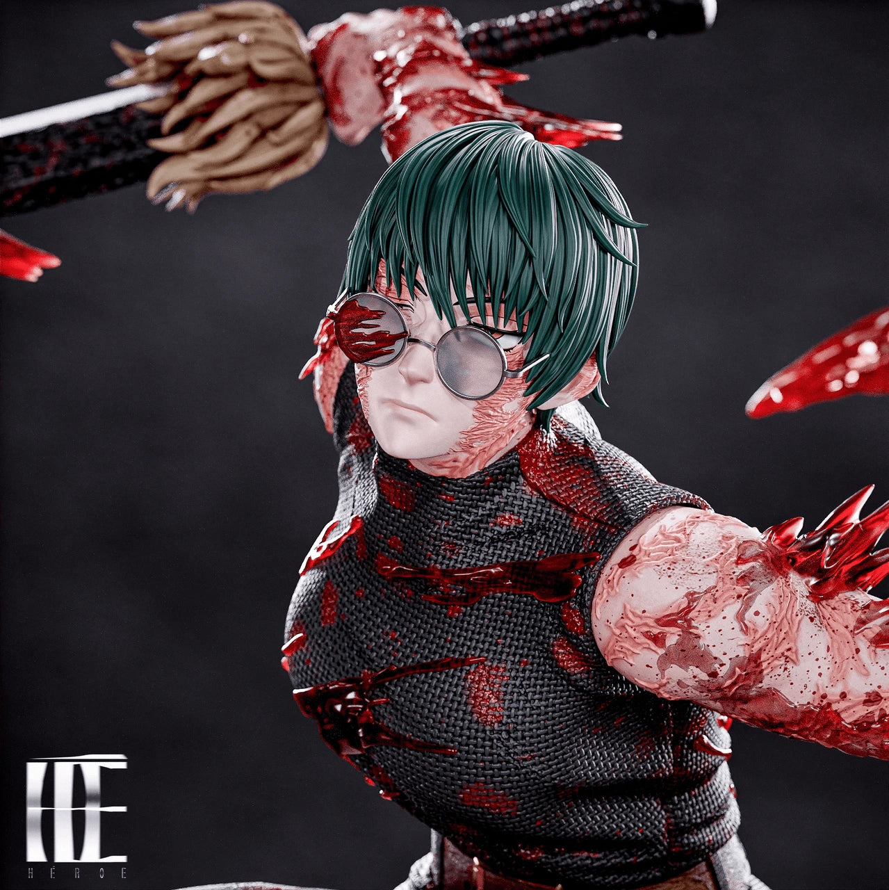 Preventa Resina Zenin Maki Figura Jujutsu Kaisen Héroe Collectibles Estudio