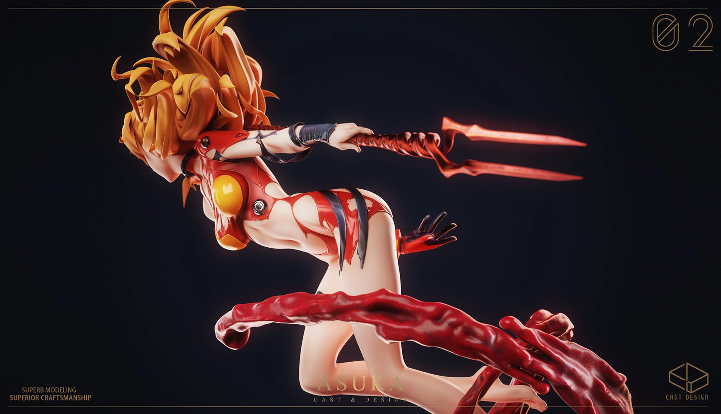 Preventa Resina Asuka Langley Figura Evangelion Cast Design Estudio