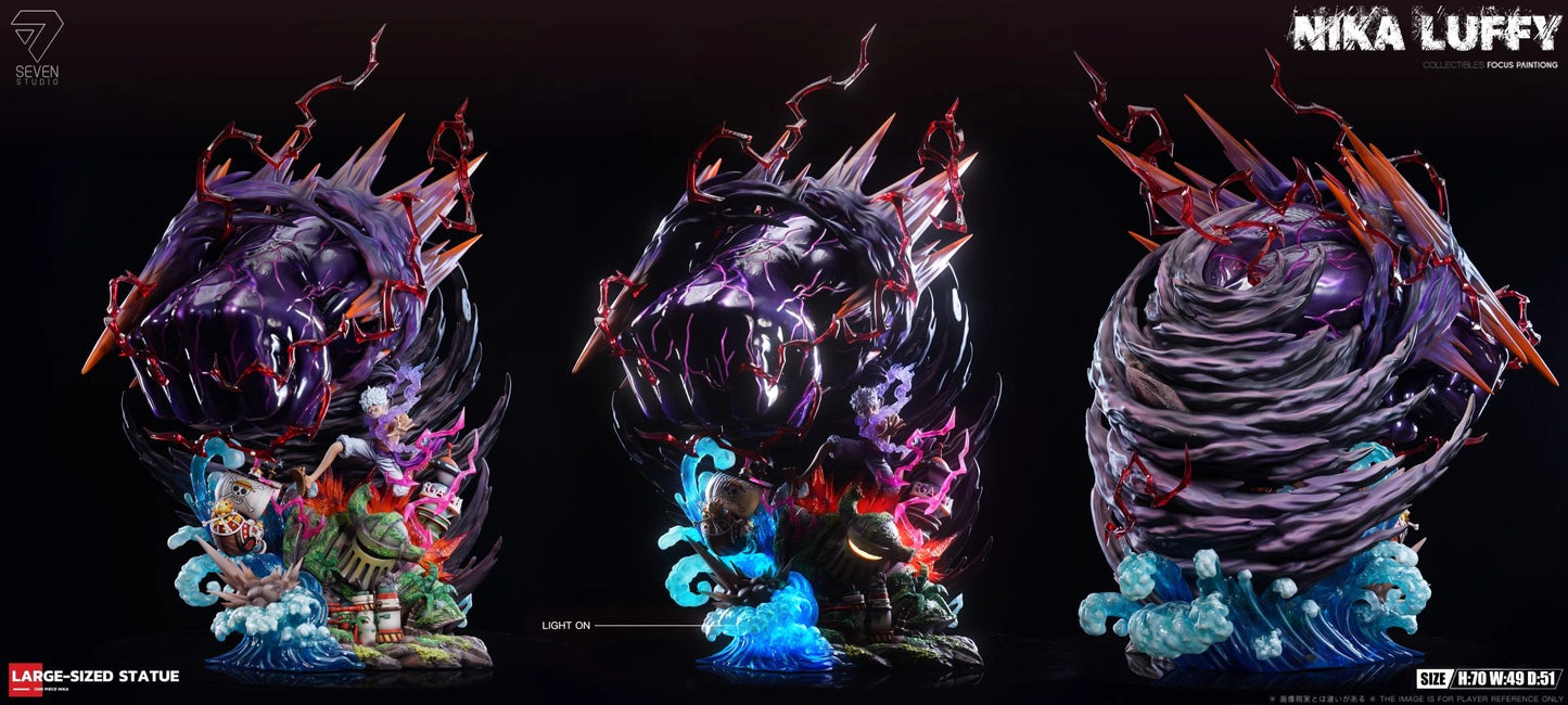 Preventa Resina Luffy "Gear 5" Figura One Piece Seven Estudio