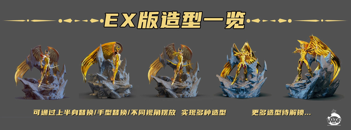 Preventa Resina Sagittaruis Figura Caballeros del Zodiako WWF Estudio