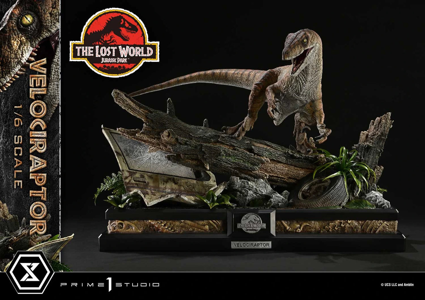 Preventa Resina Velociraptor Figura El mundo perdido: Jurassic Park  Prime 1 (Licencia) Estudio