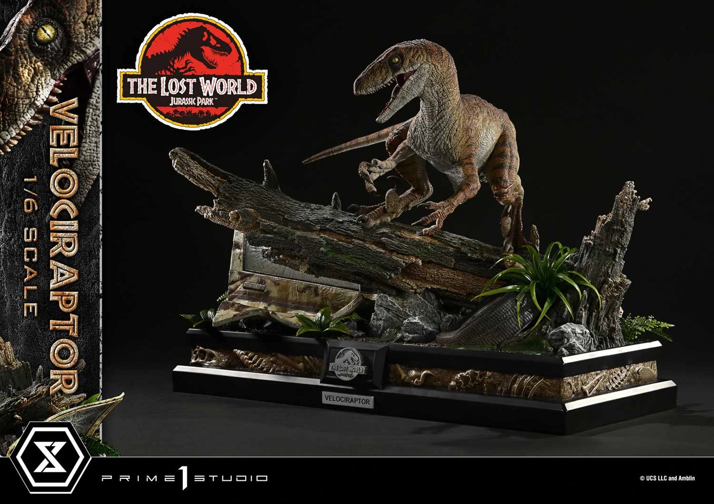 Preventa Resina Velociraptor Figura El mundo perdido: Jurassic Park  Prime 1 (Licencia) Estudio