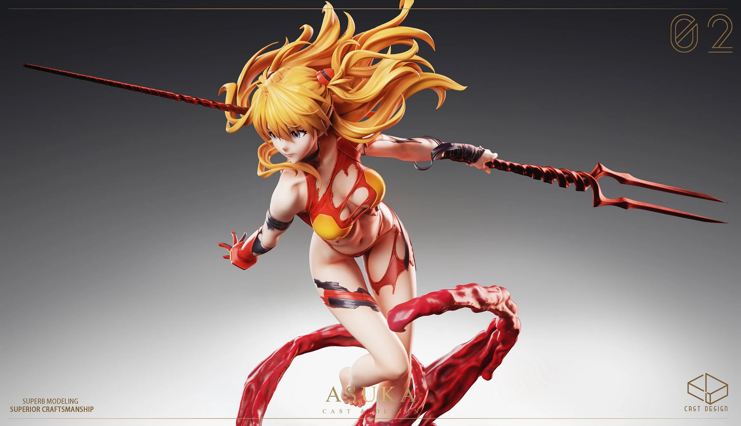 Preventa Resina Asuka Langley Figura Evangelion Cast Design Estudio