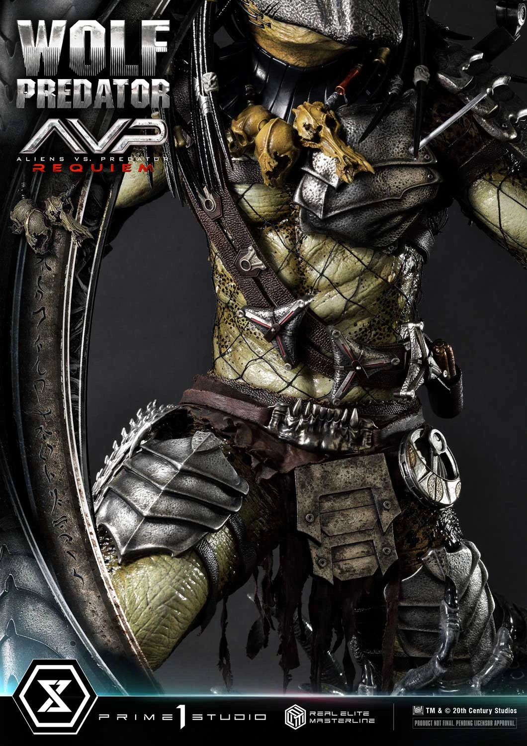 Preventa Resina Wolf Predator Figura Aliens vs Predator: Requiem Prime 1 (Licencia) Deluxe Estudio
