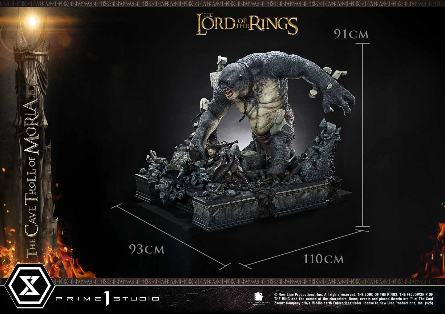 Preventa Resina Cave Troll of Moria Figura The Lord of the Rings Prime 1 (Licencia) Estudio