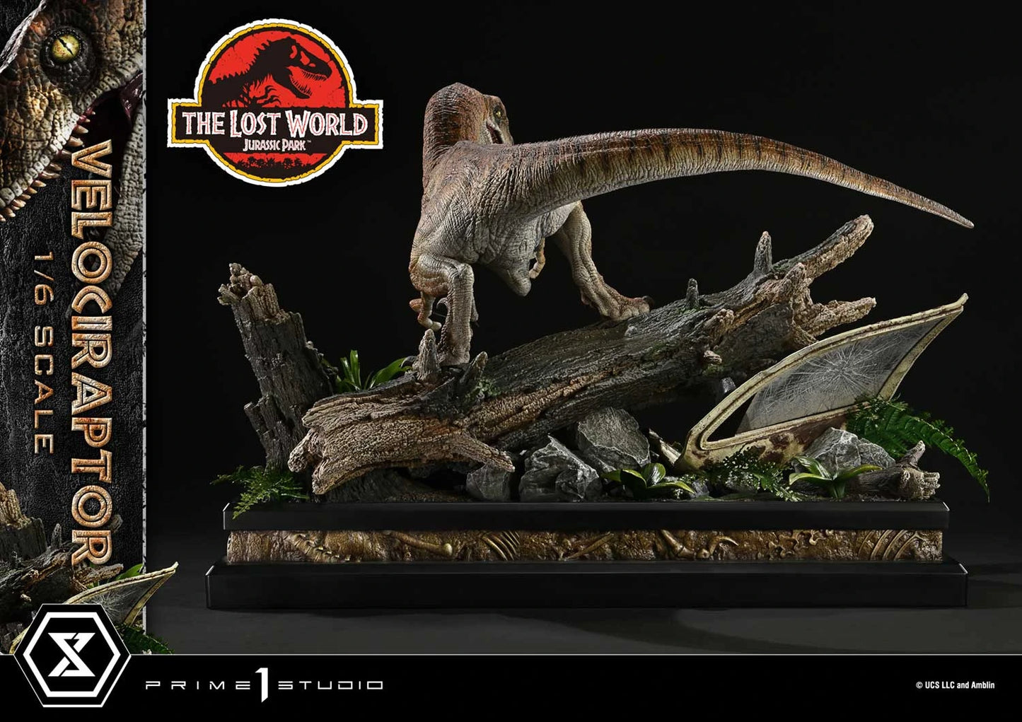 Preventa Resina Velociraptor Figura El mundo perdido: Jurassic Park  Prime 1 (Licencia) Estudio