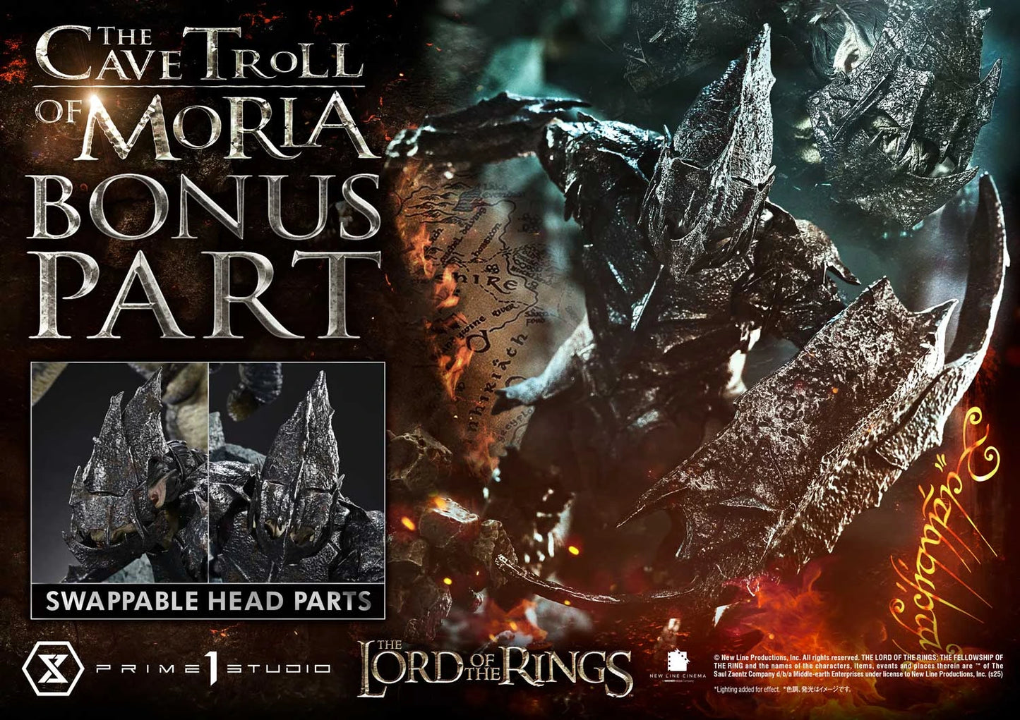 Preventa Resina Cave Troll of Moria Figura The Lord of the Rings Prime 1 (Licencia) Estudio