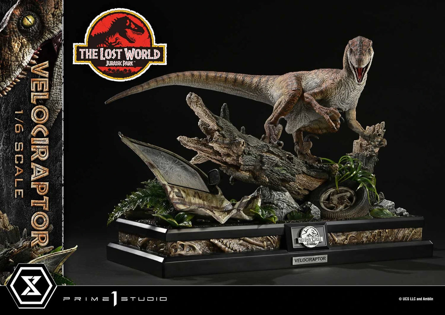 Preventa Resina Velociraptor Figura El mundo perdido: Jurassic Park  Prime 1 (Licencia) Estudio