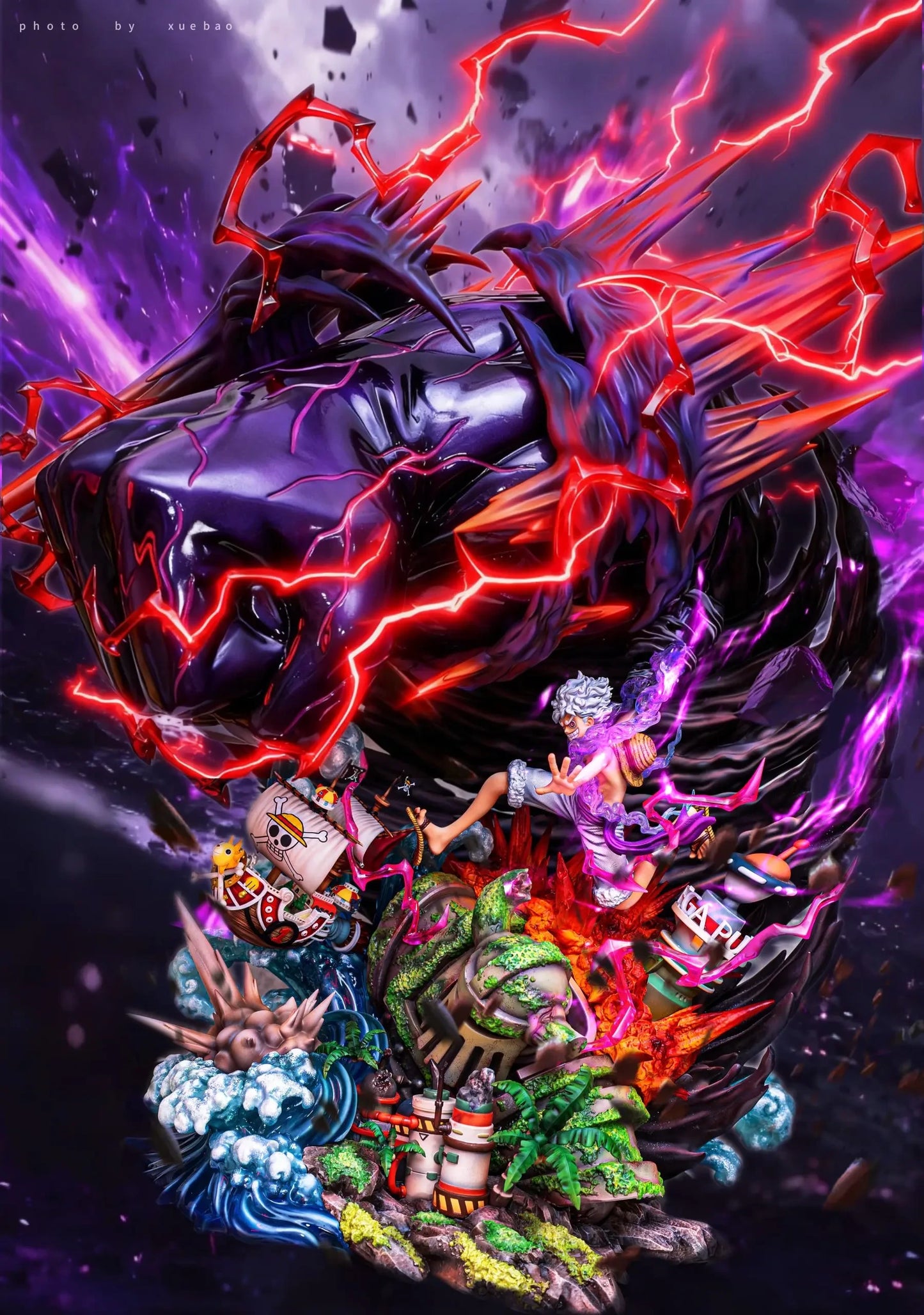 Preventa Resina Luffy "Gear 5" Figura One Piece Seven Estudio