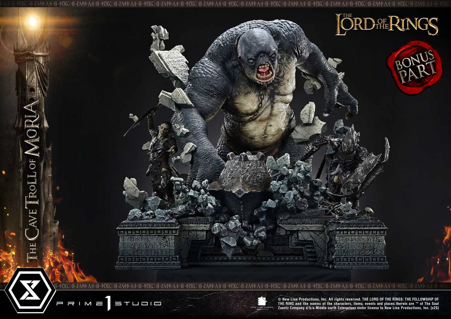 Preventa Resina Cave Troll of Moria Figura The Lord of the Rings Prime 1 (Licencia) Estudio