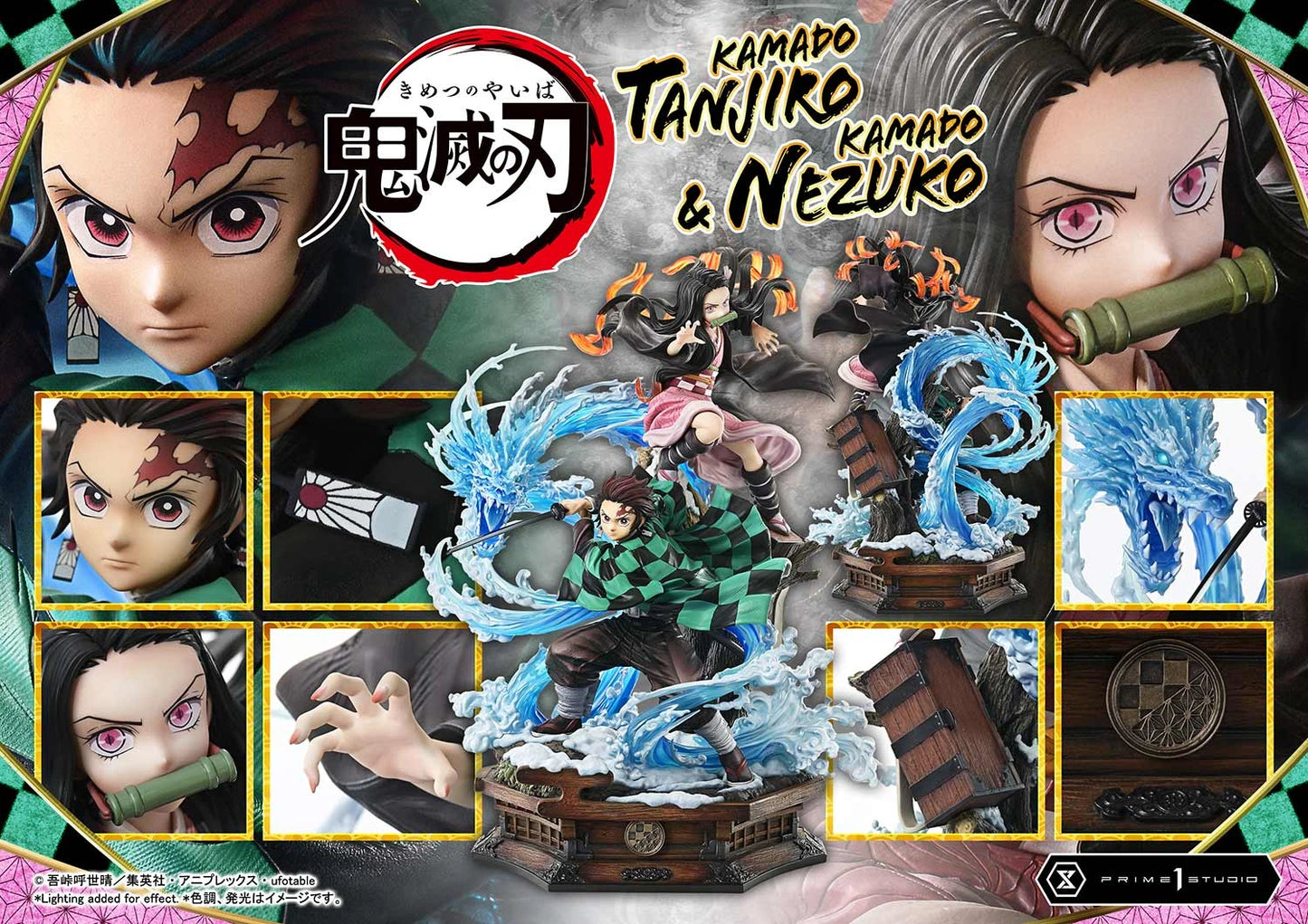 Preventa Resina Kadado Tanjiro & Kamado Nezuko Figura Demon Slayer Prime 1 (Licencia) Estudio