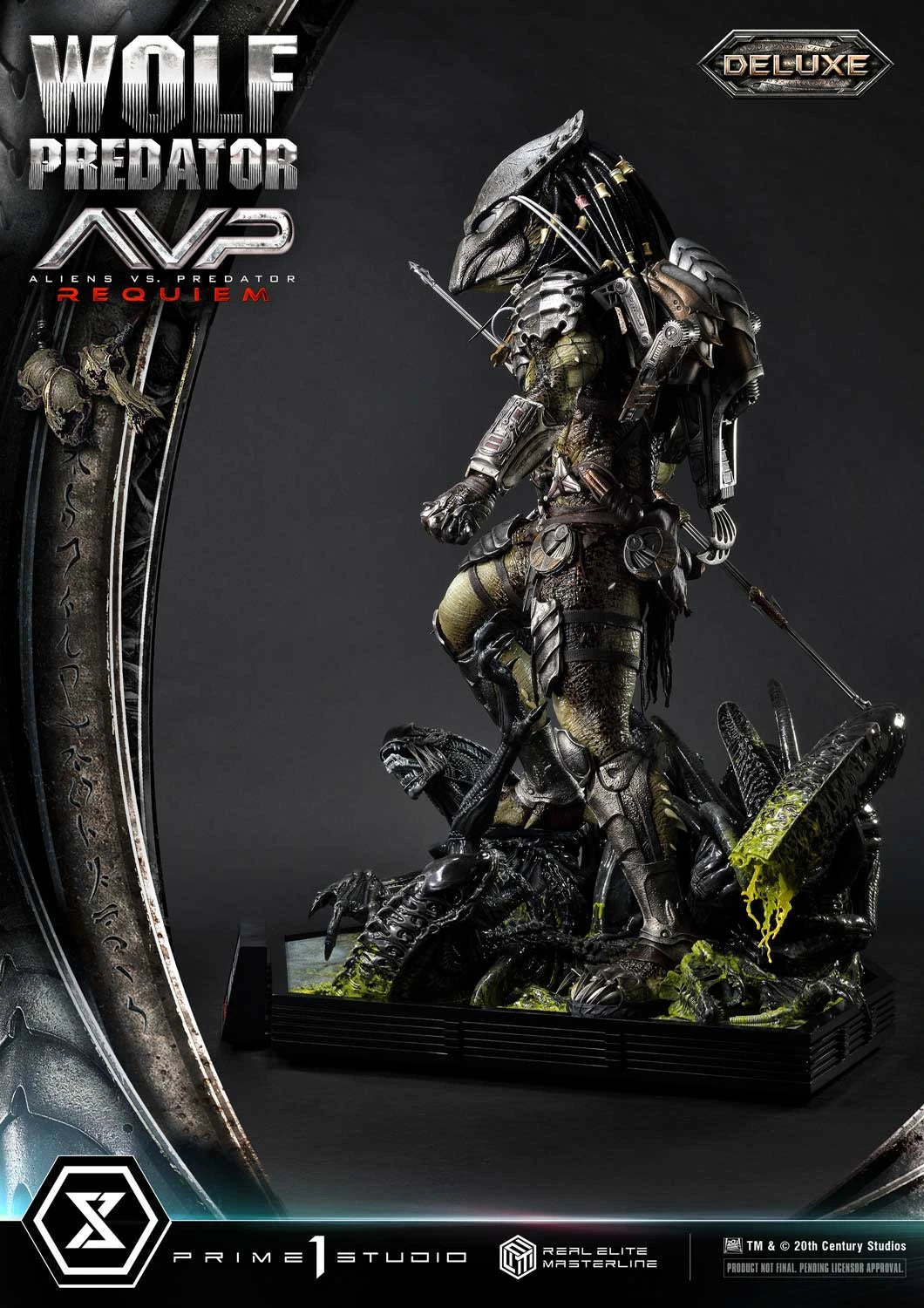 Preventa Resina Wolf Predator Figura Aliens vs Predator: Requiem Prime 1 (Licencia) Deluxe Estudio