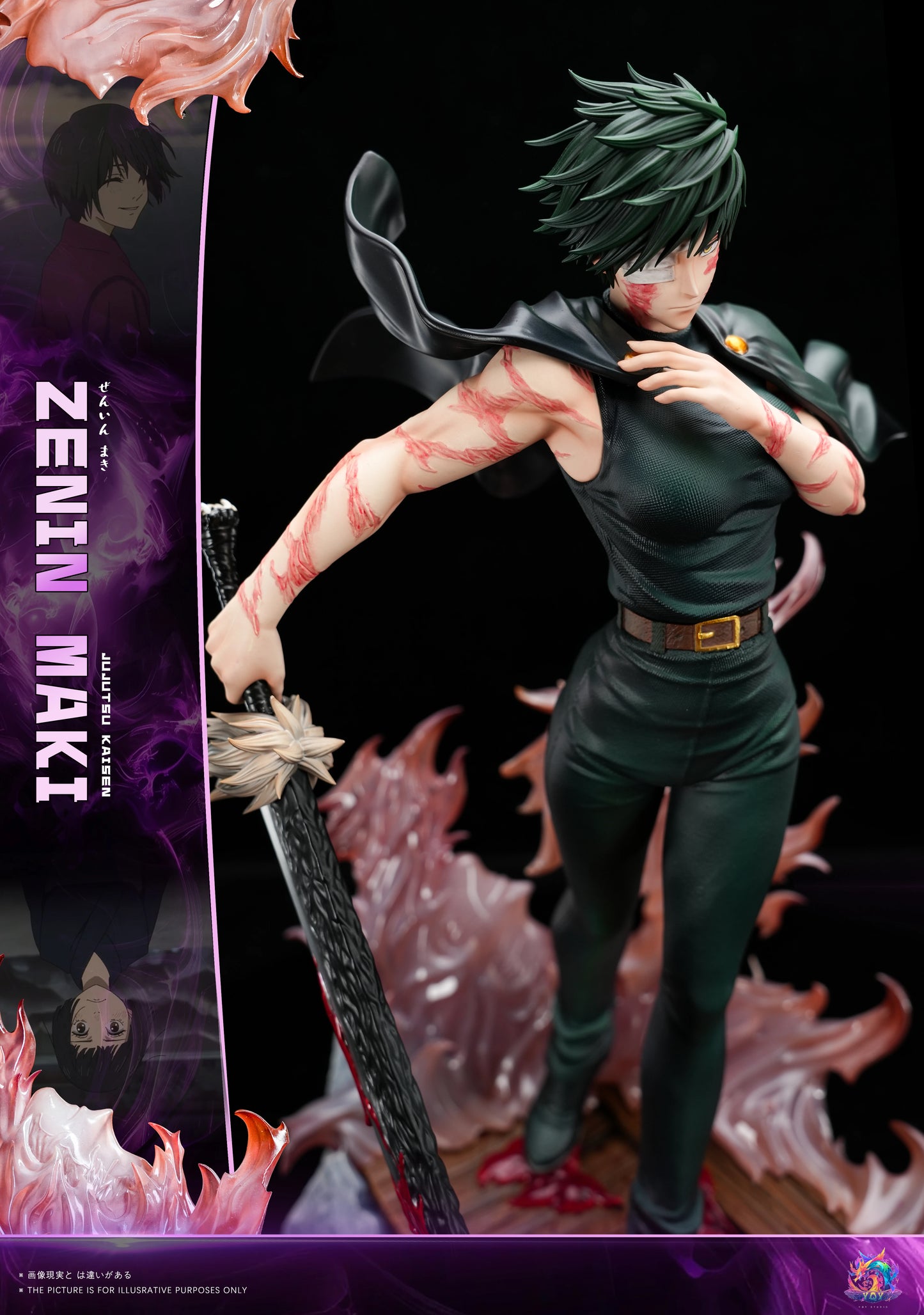 Preventa Resina Maki Zenin Figura Jujutsu Kaisen YQY Estudio