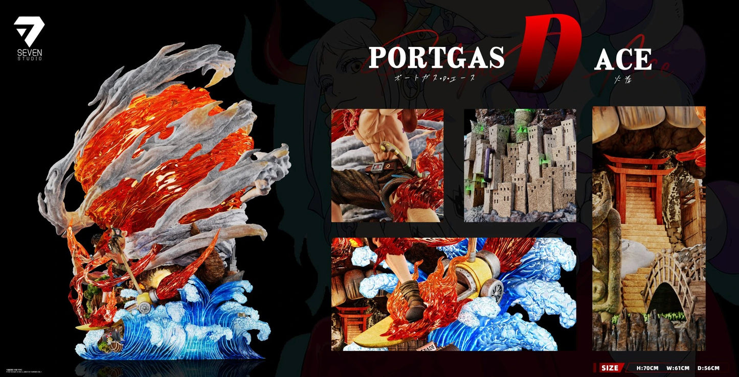 "Preventa Resina Portgas D. Ace  Figura One Piece Seven  Estudio"