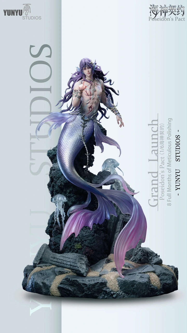 Preventa Resina Rafayel "Poseidon" Figura Love and Deepspace YunYu Estudio