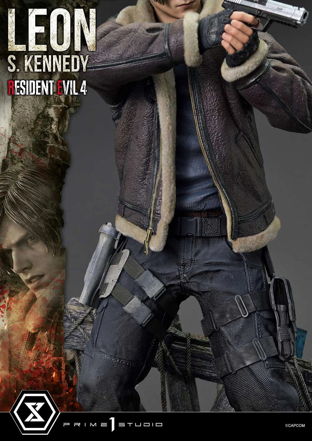 Preventa Resina Leon S. kennedy Figura Resident Evil 4 Prime 1 (Licencia) Estudio