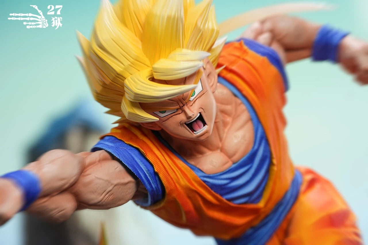 Preventa Resina Metal Cooler vs Goku Figura Dragon Ball 27Abyss Estudio