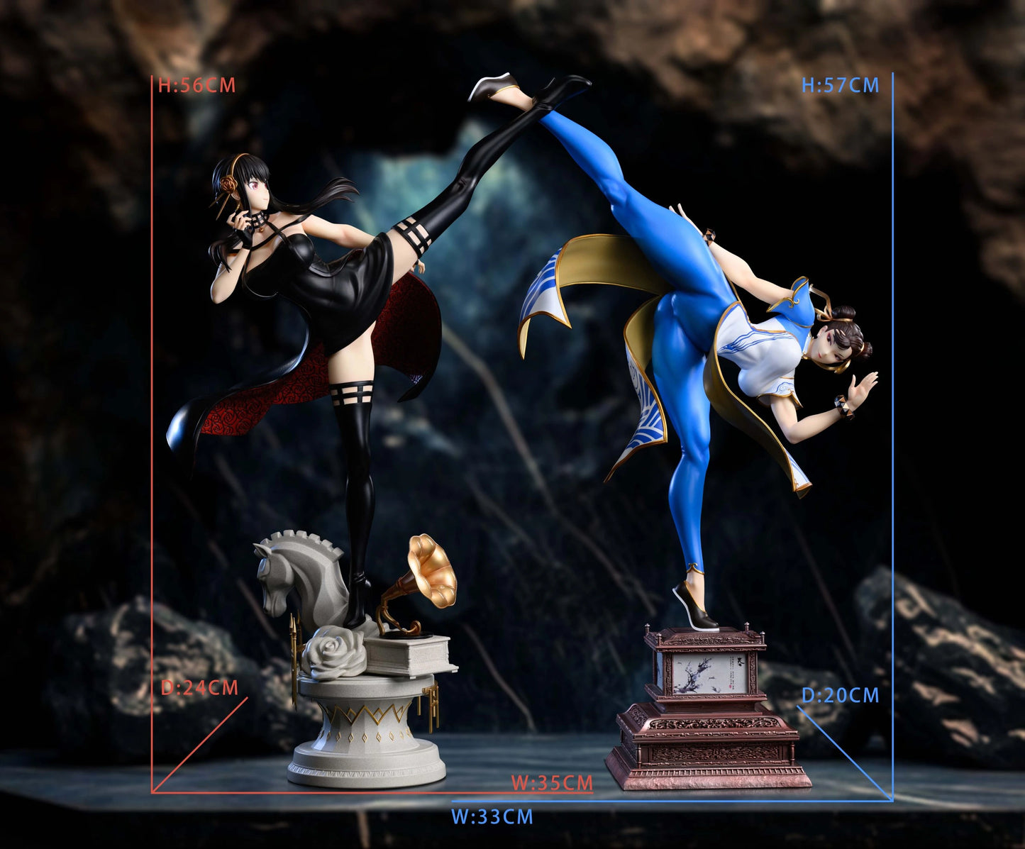 Preventa Resina Chun-Li & Yor Forger Figura Street Fighter Xpic Estudio