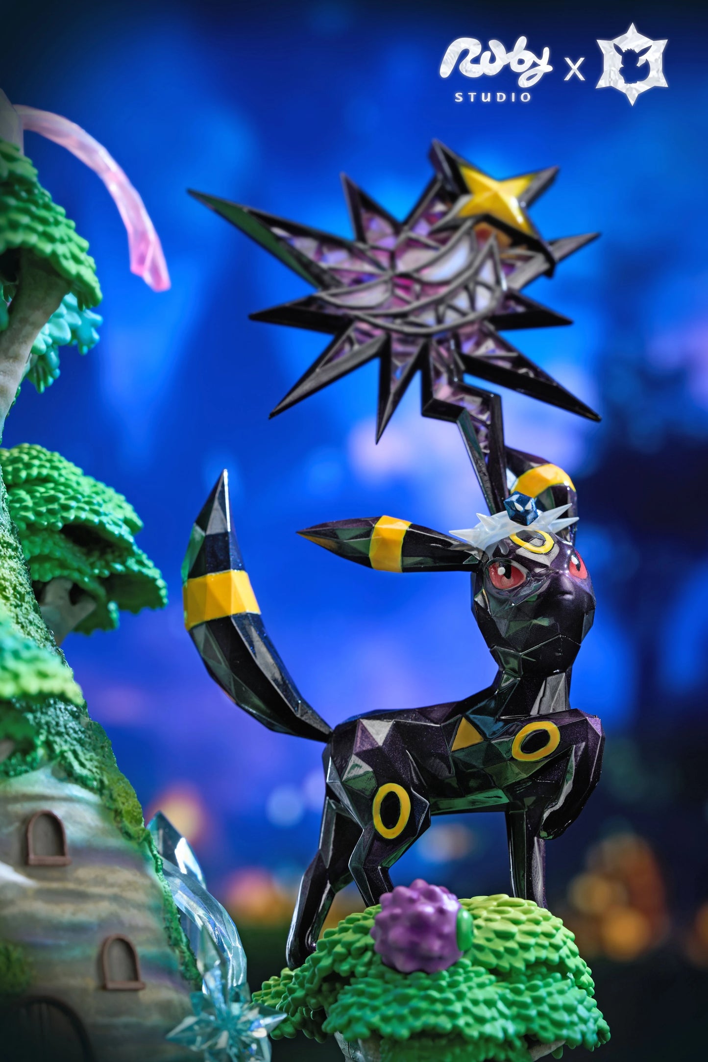 Preventa Resina Espeon & Umbreon Figura Pokemón Ruby Estudio