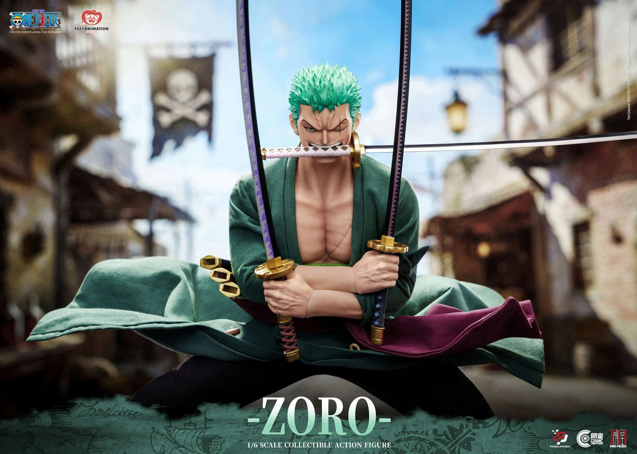 Preventa Resina Roronoa Zoro Figura One Piece Jimei Palace & Pixel Poses (Licencia) Estudio