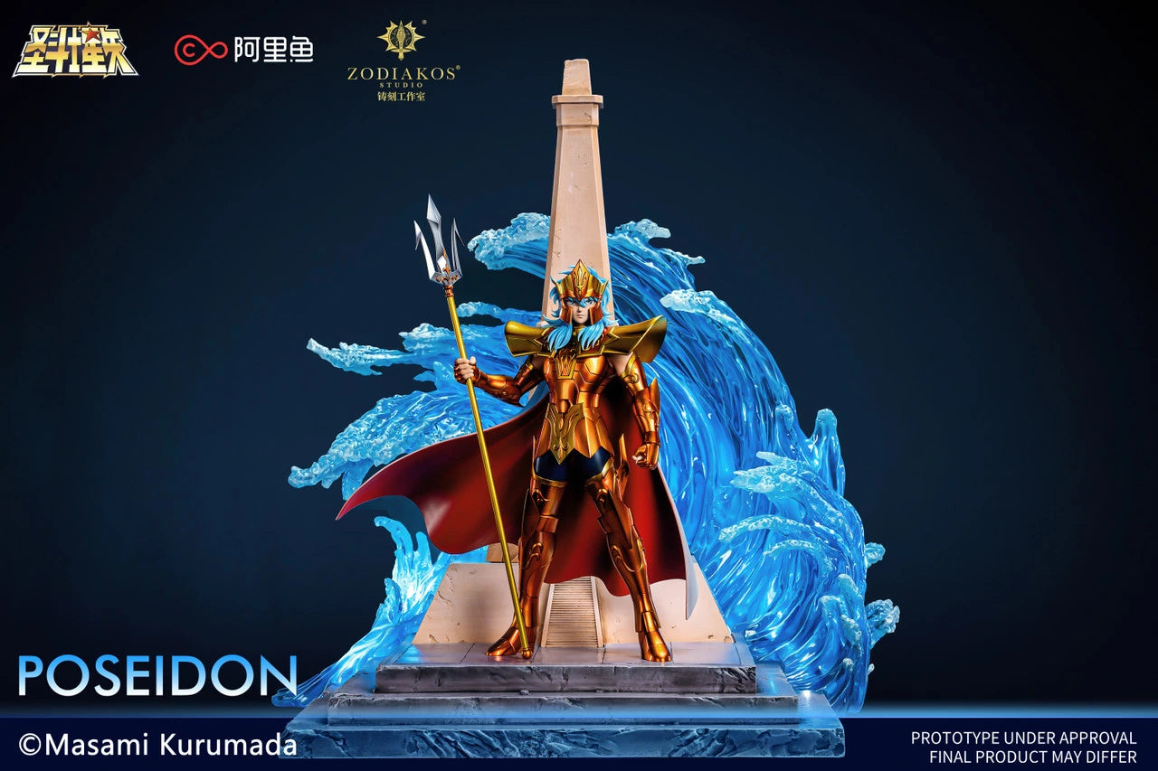 Preventa Resina Poseidon Figura Caballeros del Zodiako Zodiakos (Licencia) Estudio