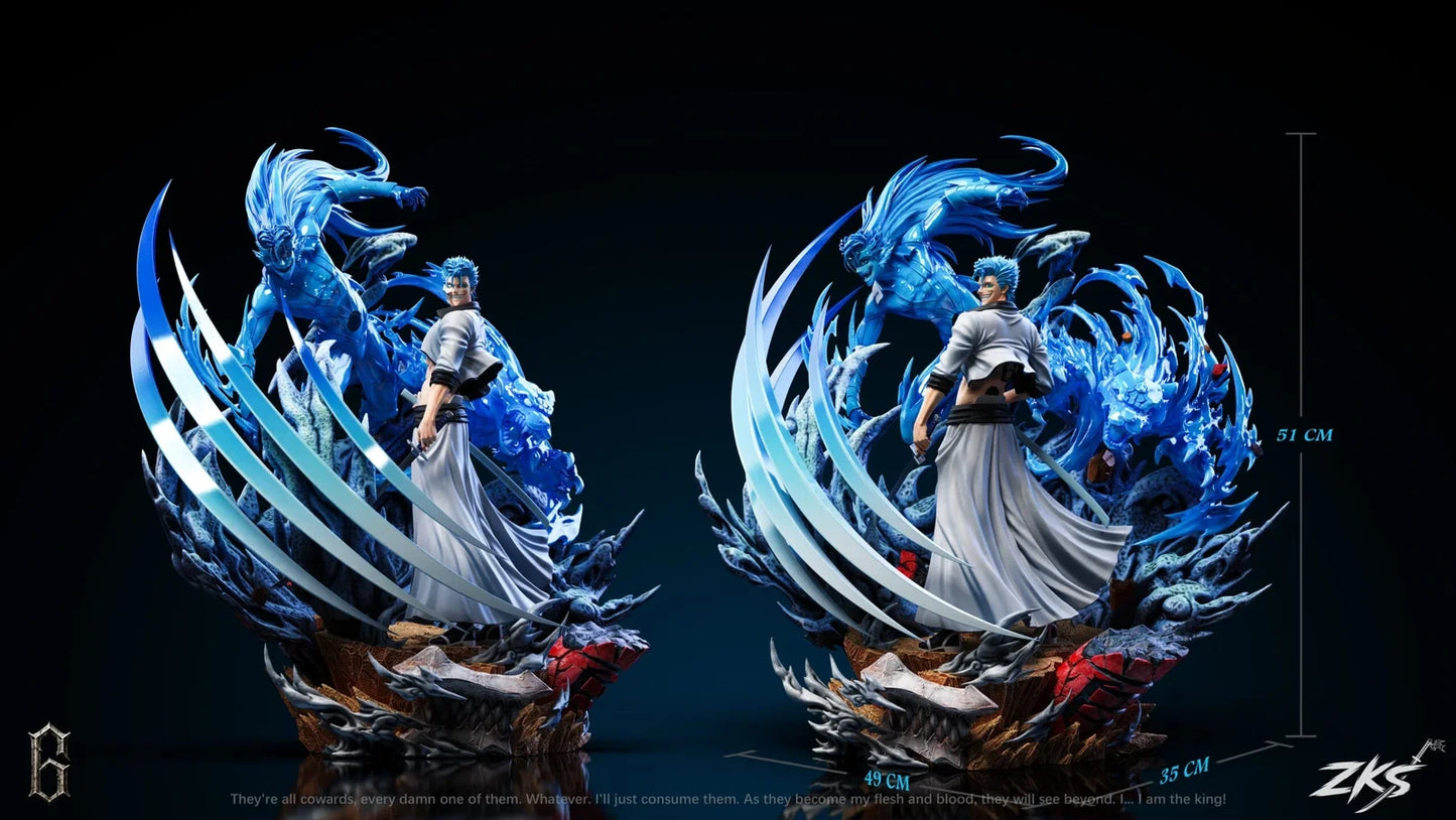 Preventa Resina Grimmjow Jaegerjaques  Figura Bleach Zenkai Estudio