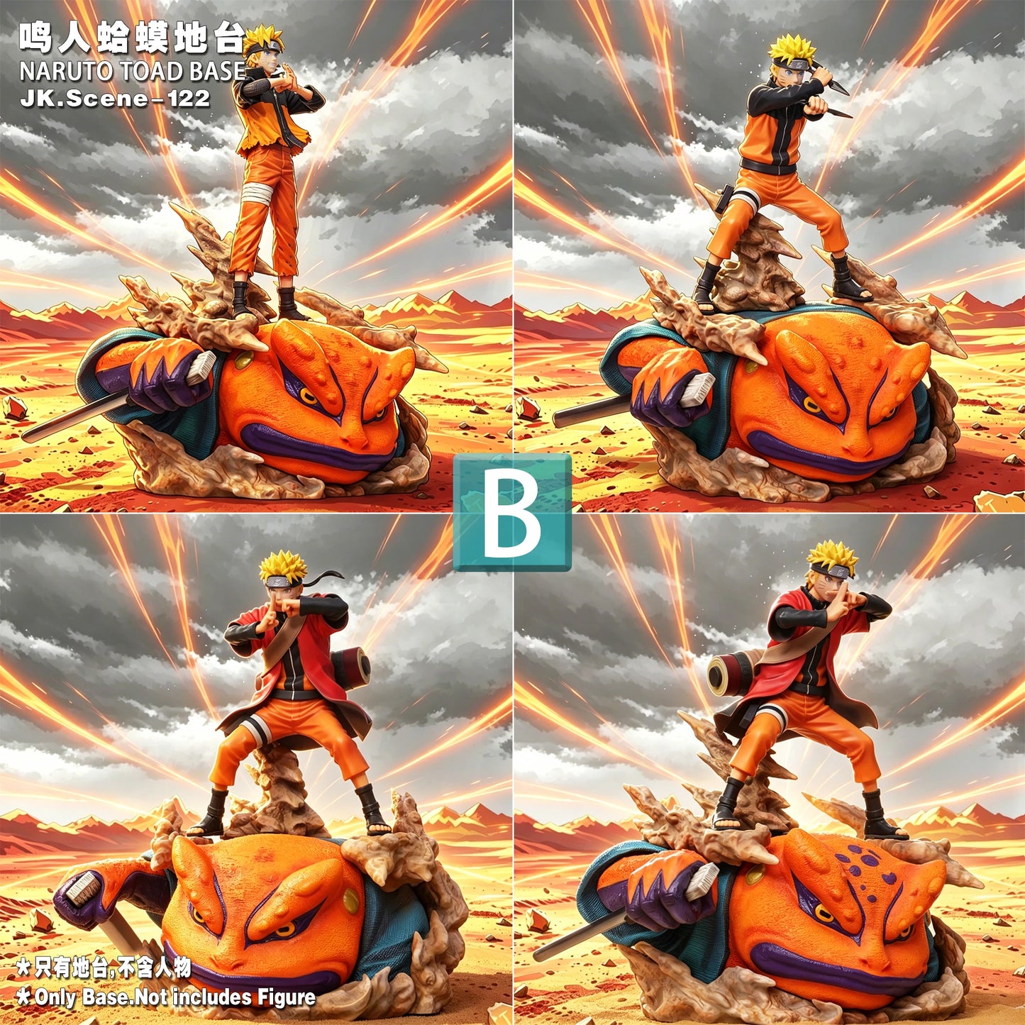 Preventa Resina Gamakichi & Gamabunta Figura Naruto  JacksDo Estudio