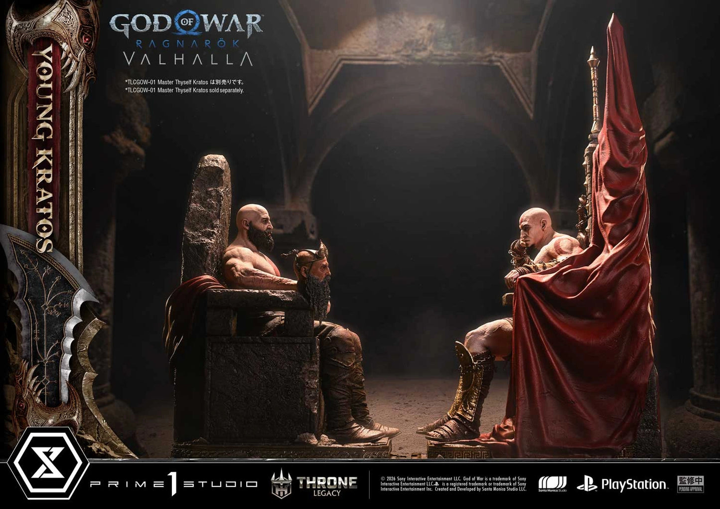 "Preventa Resina Kratos Joven Figura God of War Ragnarök: Valhalla  Prime 1 (Licencia) Estudio"
