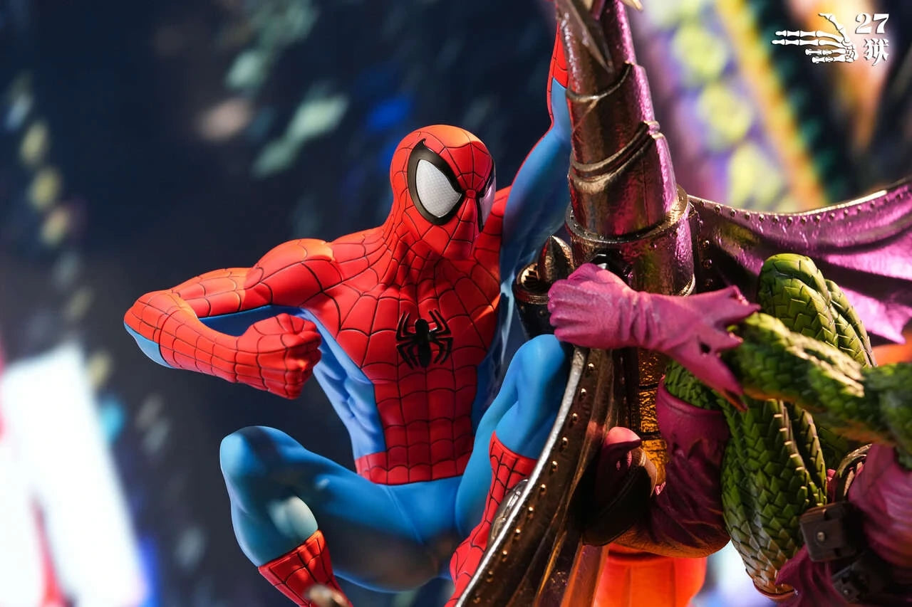 Preventa Resina Spider-Man vs Duende Verde Figura Marvel Comics 1/4 27Abyss  Estudio