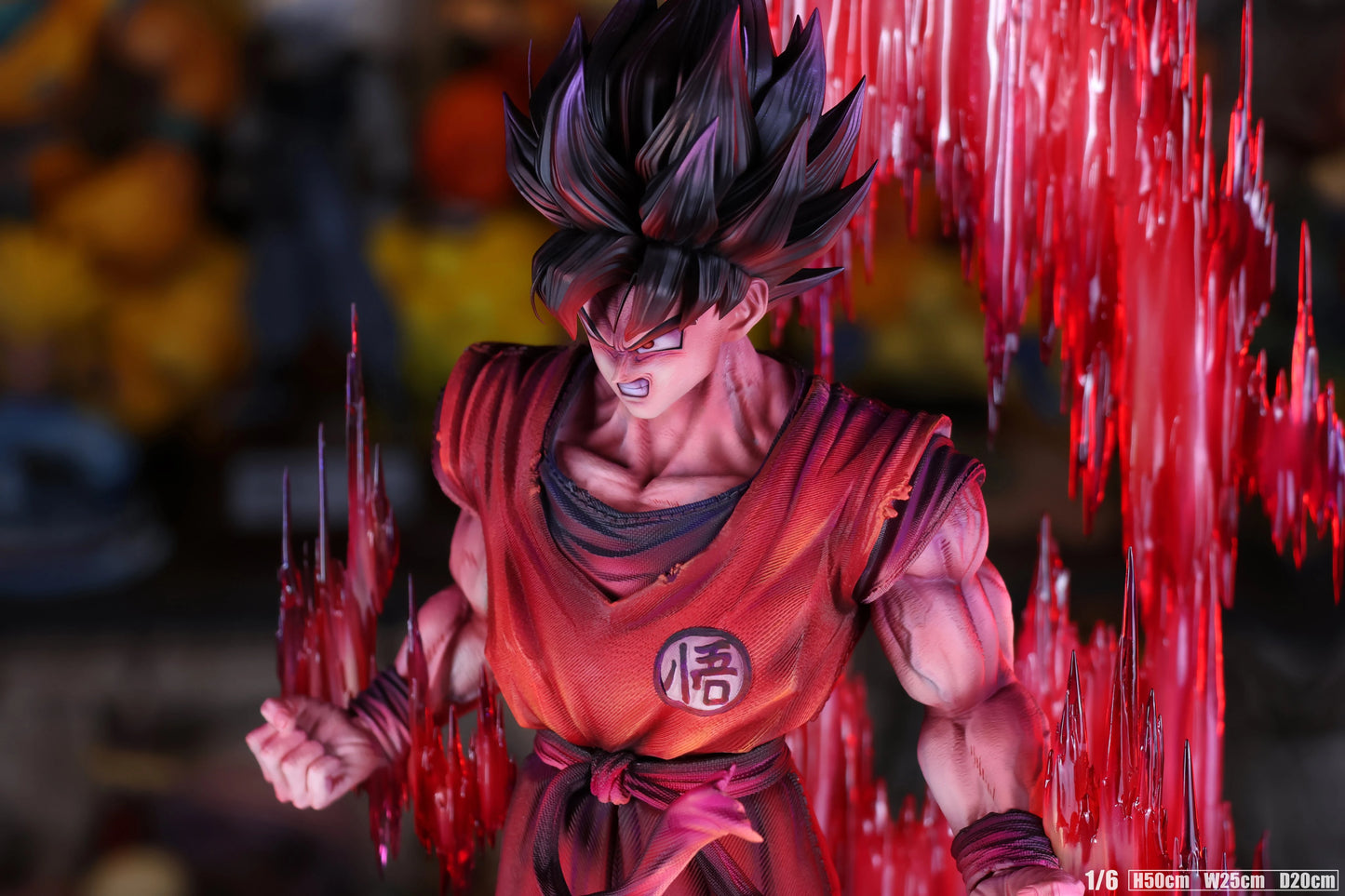 Preventa Resina Goku "Kaioken" Figura Dragon Ball Yun Qi Estudio