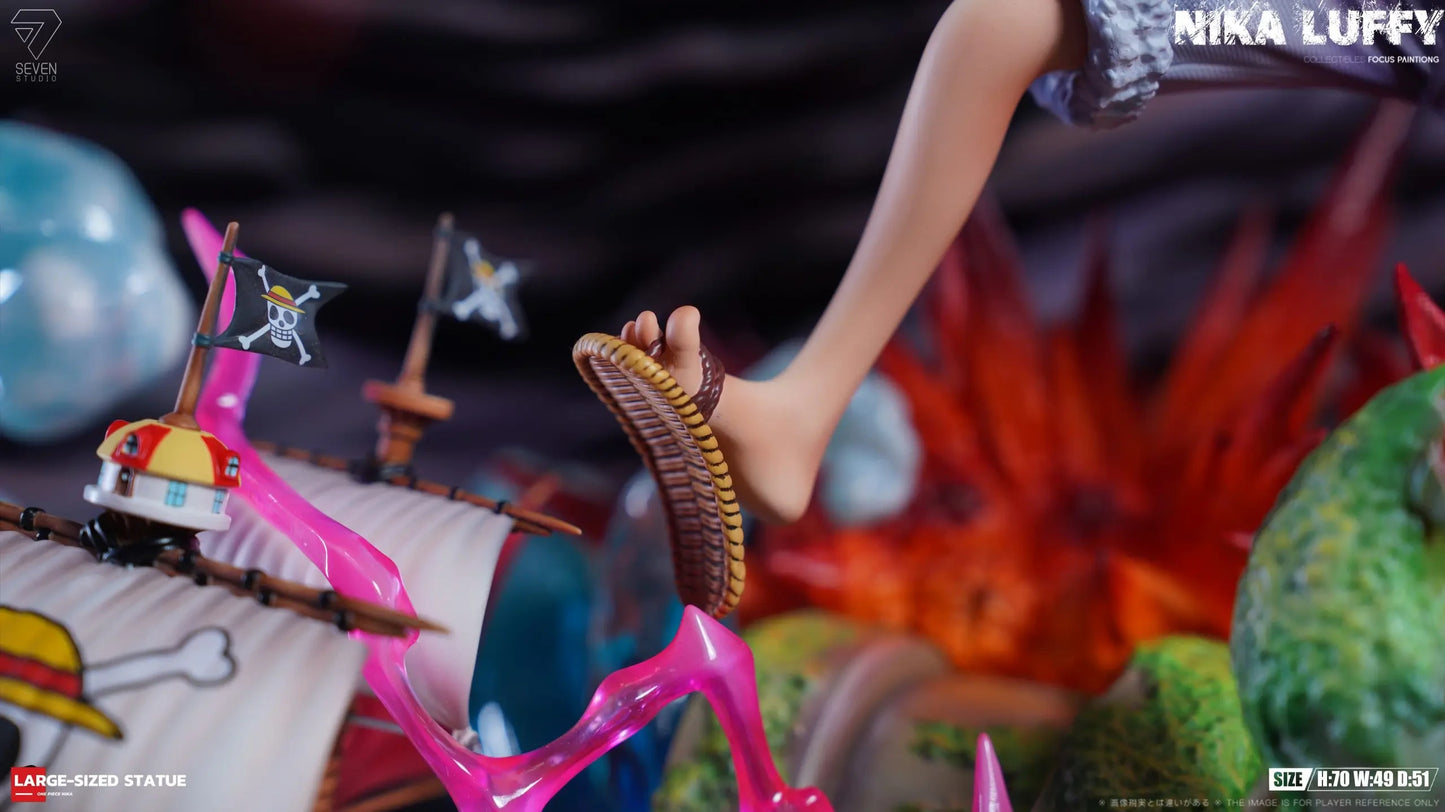 Preventa Resina Luffy "Gear 5" Figura One Piece Seven Estudio