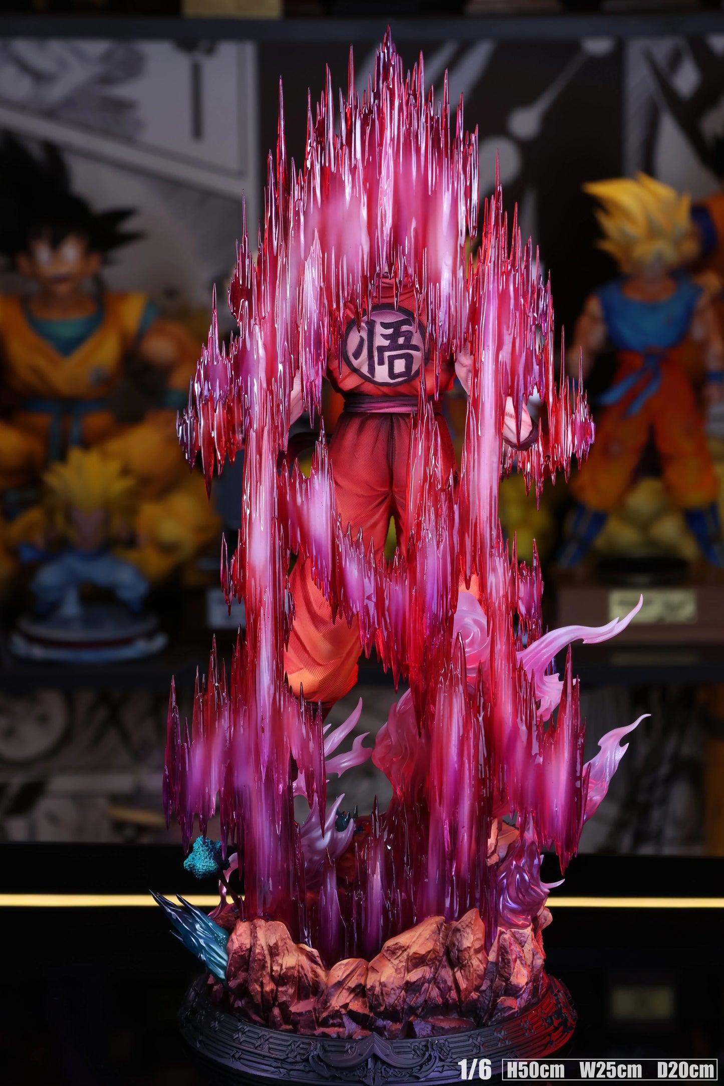 Preventa Resina Goku "Kaioken" Figura Dragon Ball Yun Qi Estudio