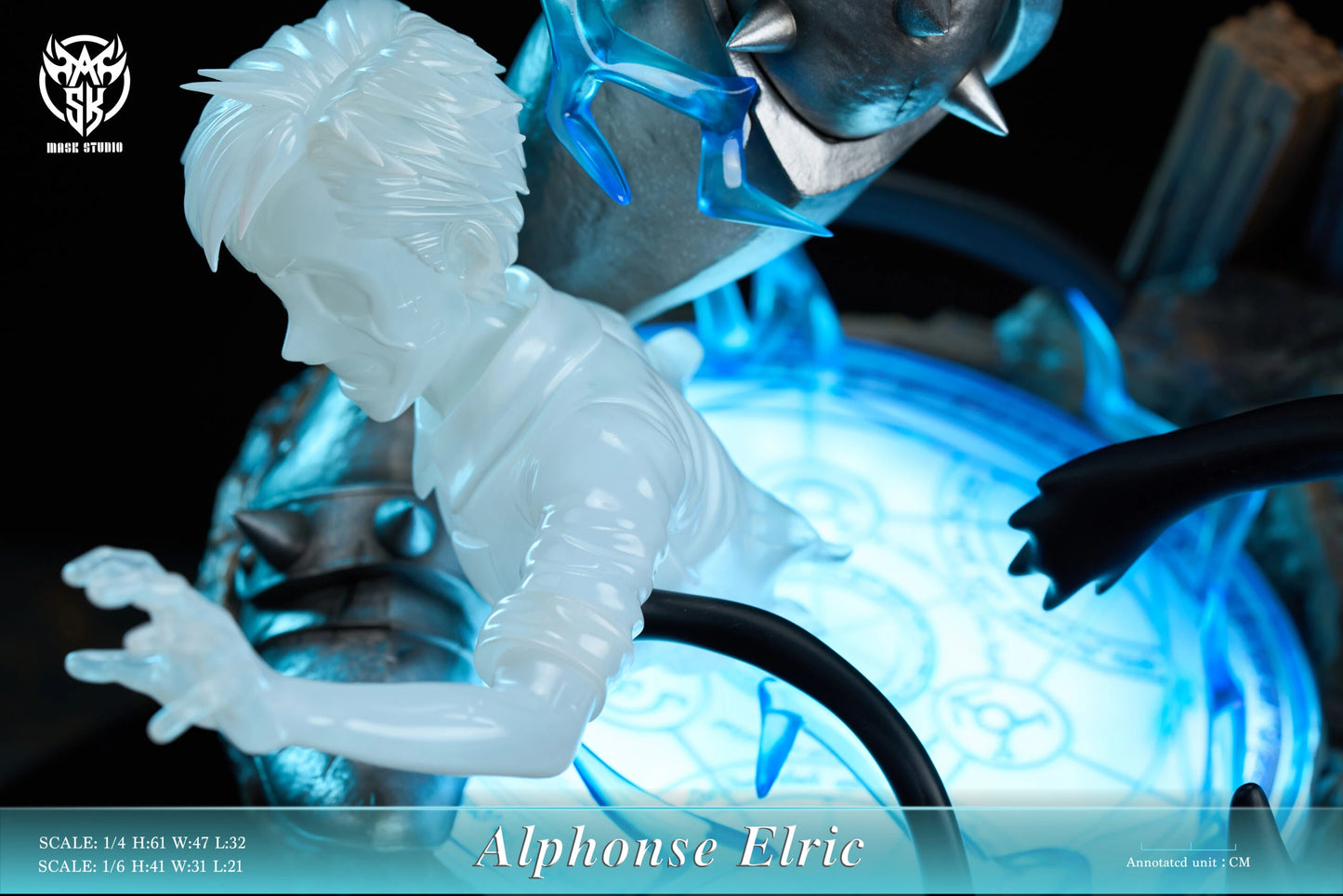 Preventa Resina Alphonse Elric Figura Full Metal Alchemist Mask  Estudio