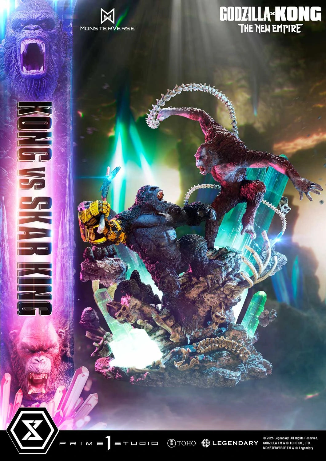 Preventa Resina Kong vs Skar King Figura Godzilla y Kong: El nuevo imperio  Prime 1 (Licencia) Estudio