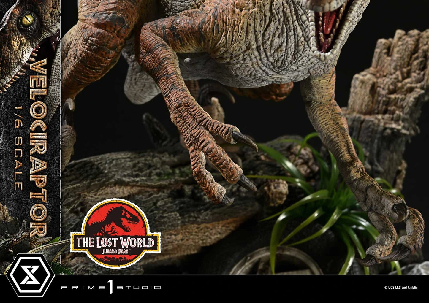 Preventa Resina Velociraptor Figura El mundo perdido: Jurassic Park  Prime 1 (Licencia) Estudio
