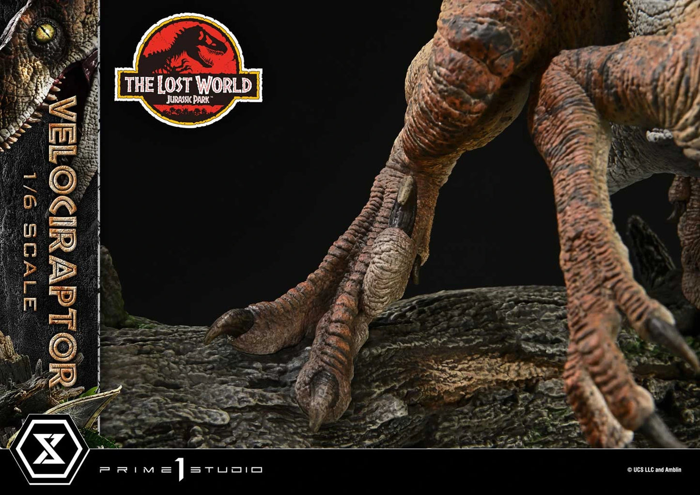 Preventa Resina Velociraptor Figura El mundo perdido: Jurassic Park  Prime 1 (Licencia) Estudio