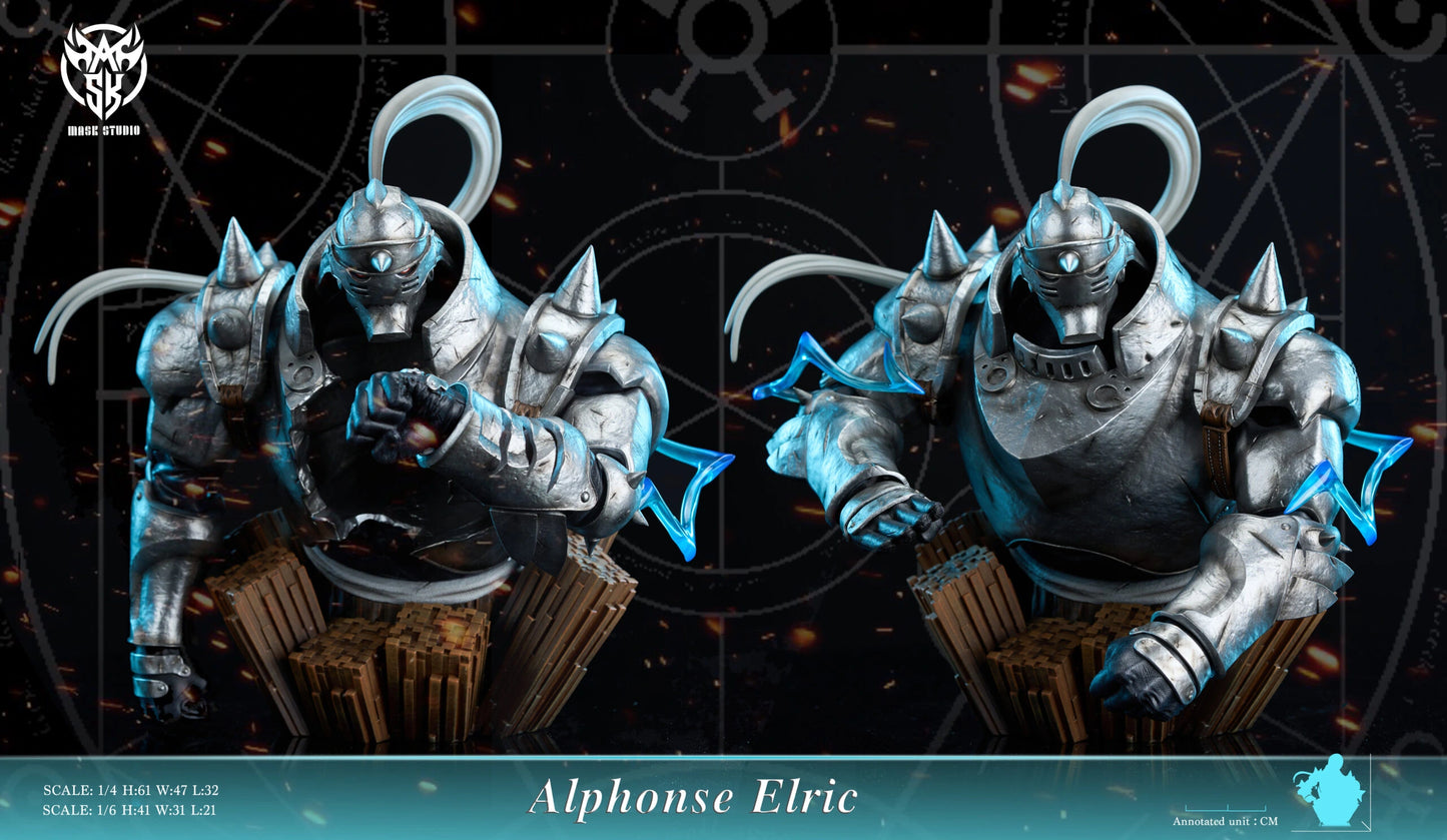 Preventa Resina Alphonse Elric Figura Full Metal Alchemist Mask  Estudio