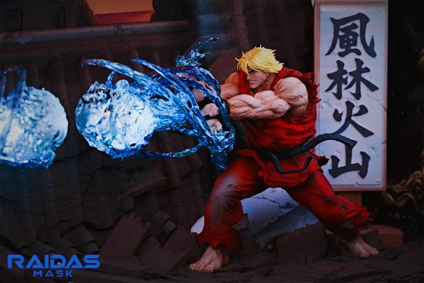 Preventa Resina Ryu vs Ken Figura Street Fighter Raidas Mask Estudio