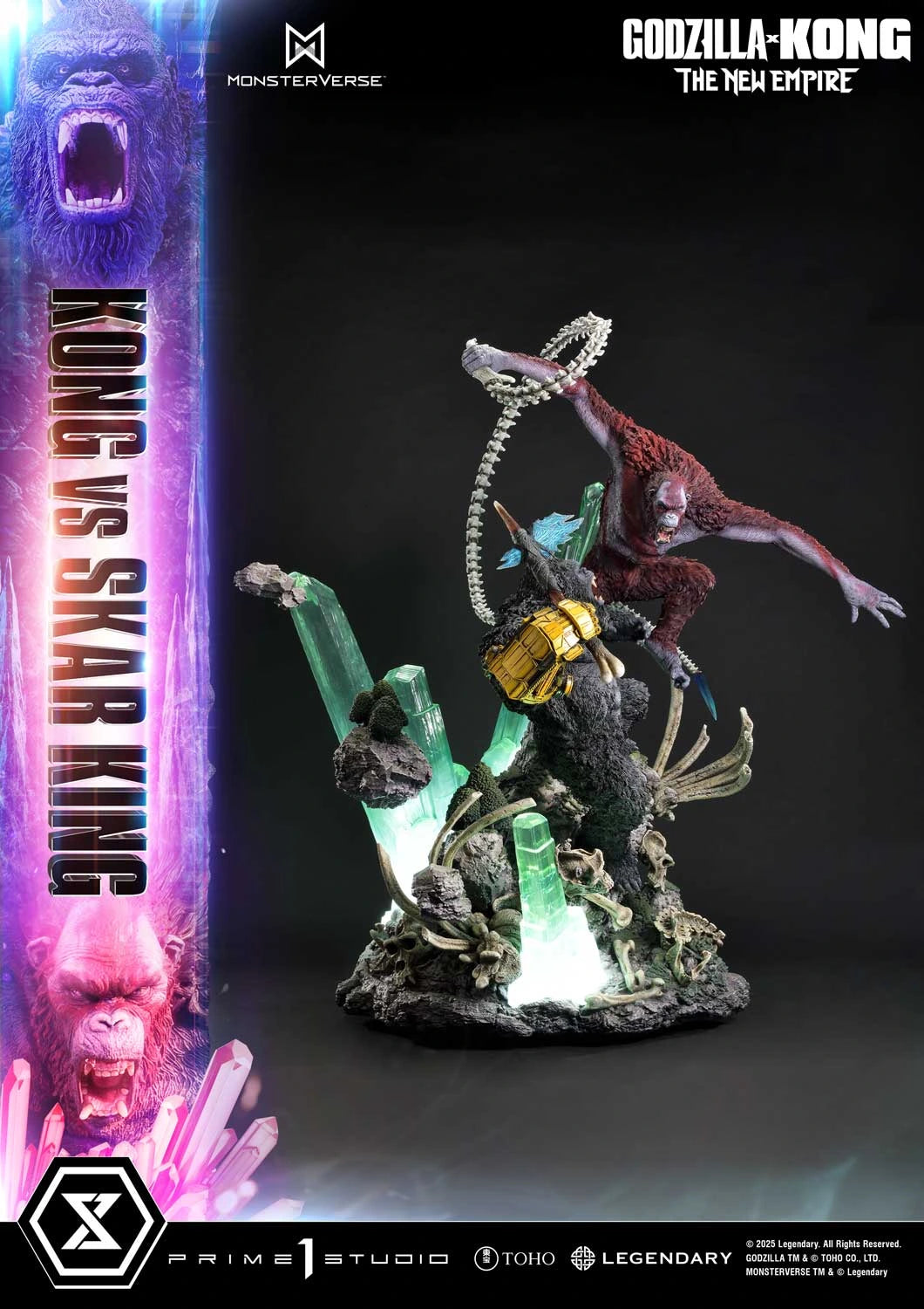 Preventa Resina Kong vs Skar King Figura Godzilla y Kong: El nuevo imperio  Prime 1 (Licencia) Estudio