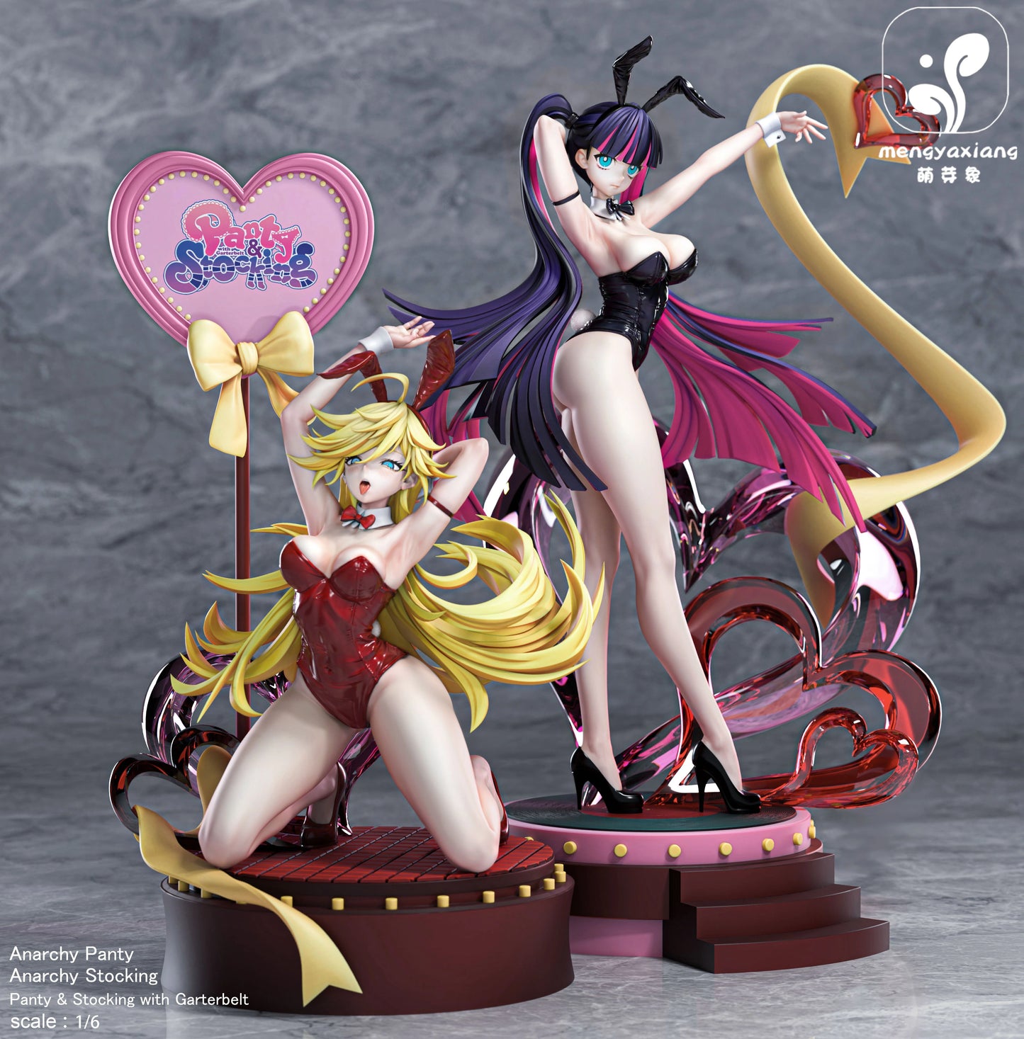 Preventa Resina Panty & Stocking Figura Panty & Stocking with Garterbelt  MengYaXiang Estudio
