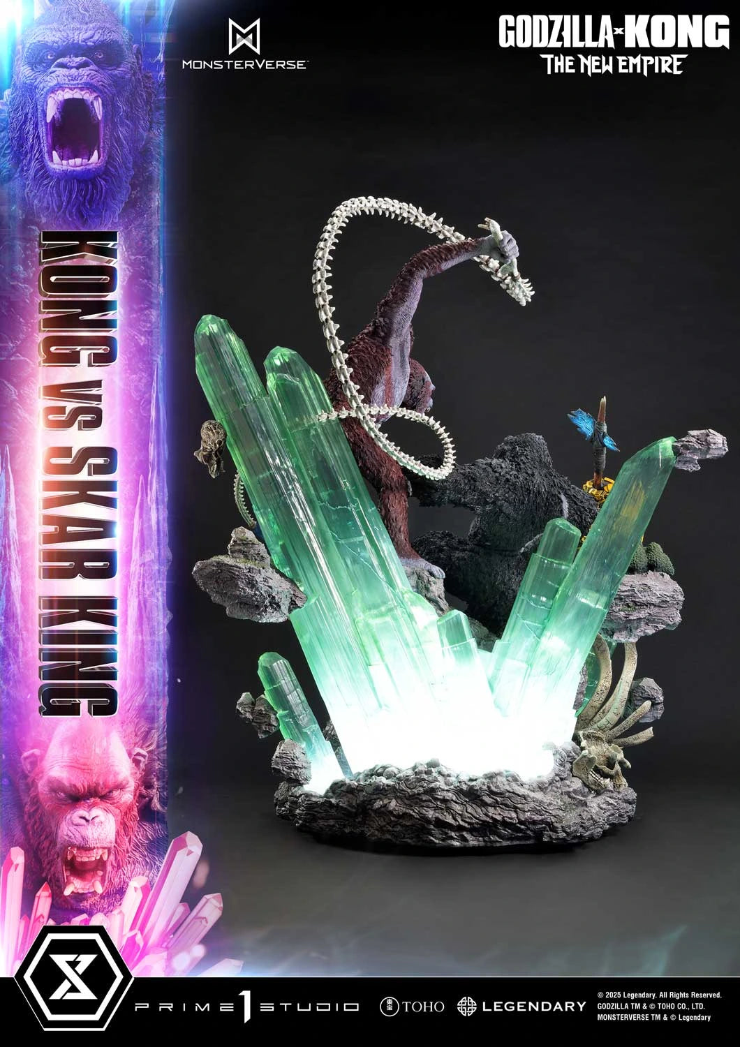 Preventa Resina Kong vs Skar King Figura Godzilla y Kong: El nuevo imperio  Prime 1 (Licencia) Estudio