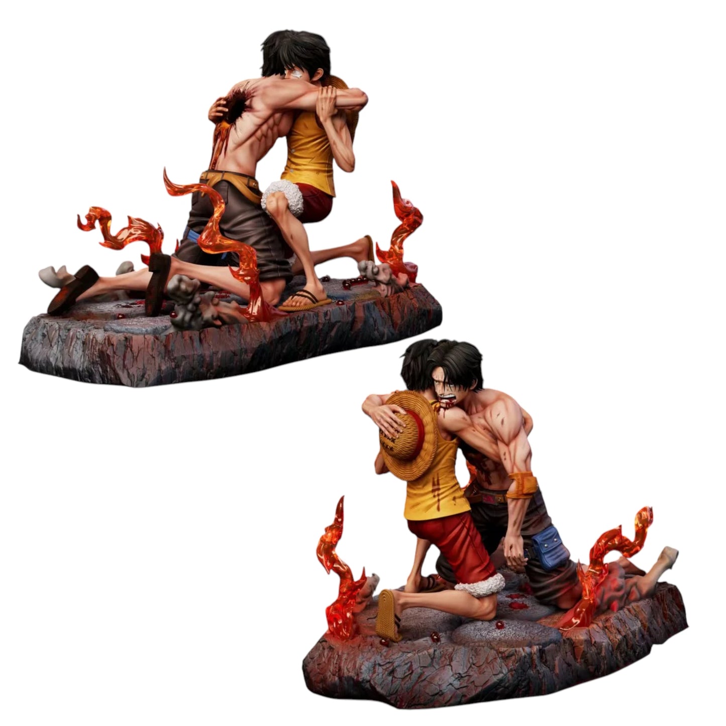 Preventa Resina Luffy & Ace Figura One Piece Dream Lab Estudio
