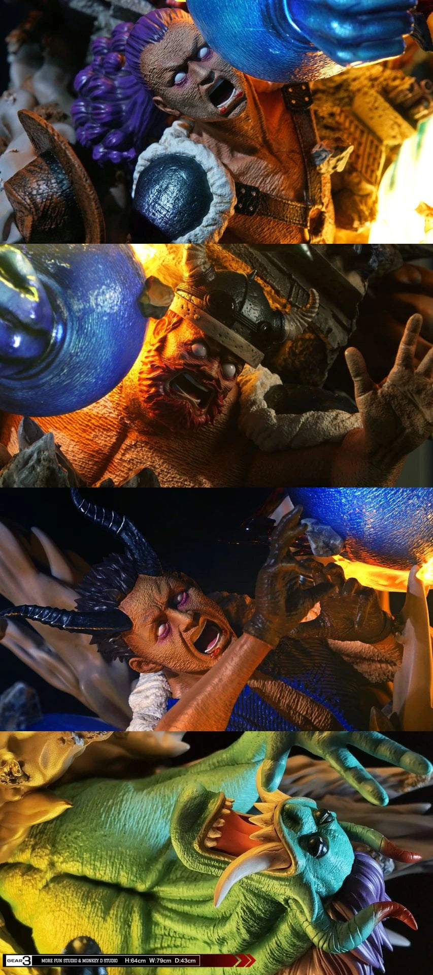 Preventa Resina Monkey D. Luffy "Gear 3" Figura One Piece More Fun & Monkey D. Estudio